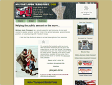 Tablet Screenshot of militaryautotransport.com